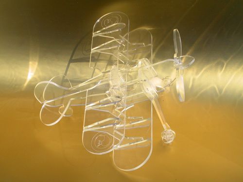 طرح دوباله سه بعدی پازل - biplane 3d puzzle - برای دستگاه CNC چوب و لیزر (سی ان سی)