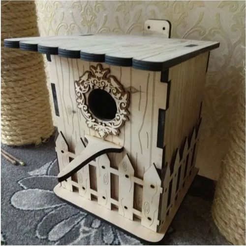 طرح bird-house-layout-for-laser-cut-ve