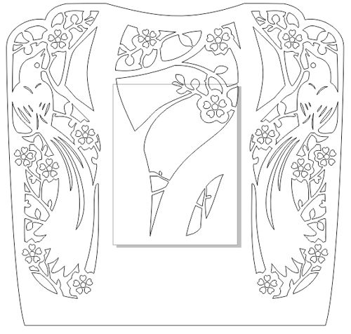 طرح bird-silhouette-pair