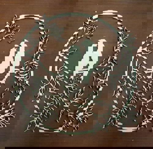 طرح پرندگان روی شاخه دکور برای برش لیزری - birds on branch decor for laser cut - برای دستگاه CNC چوب و لیزر (سی ان سی)