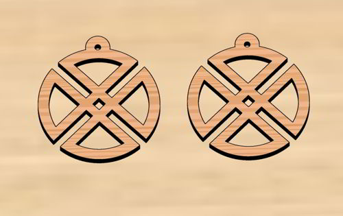 طرح گوشواره‌های برش لیزری بوهمی - boho laser cut earrings - برای دستگاه CNC چوب و لیزر (سی ان سی)