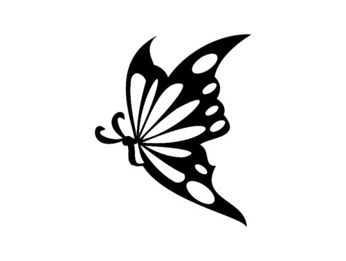 طرح پروانه بوربولتا شبح - borboleta butterfly silhouette - برای دستگاه CNC چوب و لیزر (سی ان سی)