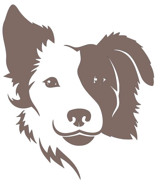 طرح سگ حامی مرز کولی - border collie dog ve - برای دستگاه CNC چوب و لیزر (سی ان سی)