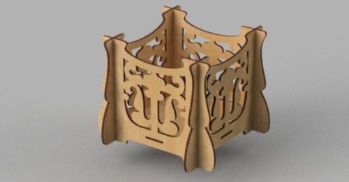 طرح جعبه برای برش لیزری - box 630x330 for laser cut - برای دستگاه CNC چوب و لیزر (سی ان سی)