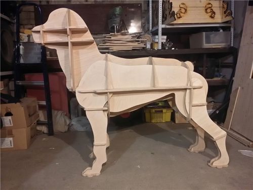 طرح قالب سی ان سی سه بعدی سگ بوکسور برای برش لیزری - boxer dog 3d cnc template for laser cut - برای دستگاه CNC چوب و لیزر (سی ان سی)