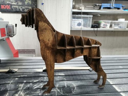 طرح پازل سه بعدی سگ بوکسور برای برش لیزری - boxer dog 3d puzzle for laser cut - برای دستگاه CNC چوب و لیزر (سی ان سی)