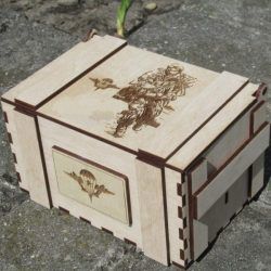 طرح جعبه در نظامی برای برش لیزر cnc - box in the military for laser cut cnc - برای دستگاه CNC چوب و لیزر (سی ان سی)