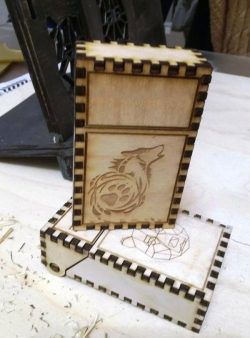 طرح جعبه خرس و گرگ برای برش لیزر cnc - box of bears and wolves for laser cut cnc ve - برای دستگاه CNC چوب و لیزر (سی ان سی)
