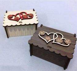 طرح قالب جعبه برای برش لیزری cnc - box template for laser cut cnc - برای دستگاه CNC چوب و لیزر (سی ان سی)