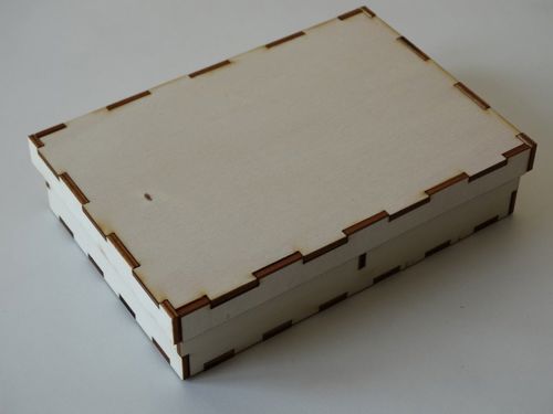 طرح جعبه با درب میلی‌متر درب - box with lid 3mm - برای دستگاه CNC چوب و لیزر (سی ان سی)