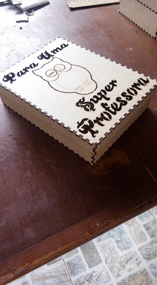 طرح جعبه با جغد - box with owl - برای دستگاه CNC چوب و لیزر (سی ان سی)