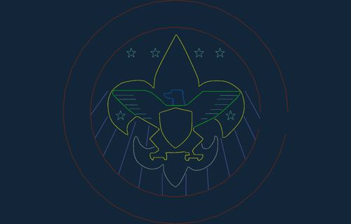 طرح پسر پیشاهنگ - boy scouts - برای دستگاه CNC چوب و لیزر (سی ان سی)