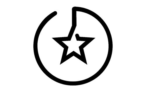 طرح برندسازی ستاره لوگو - branding star logo - برای دستگاه CNC چوب و لیزر (سی ان سی)