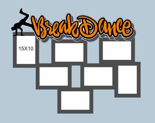 طرح قاب بریک دنس برای برش لیزری - break dance frame for laser cut ve - برای دستگاه CNC چوب و لیزر (سی ان سی)