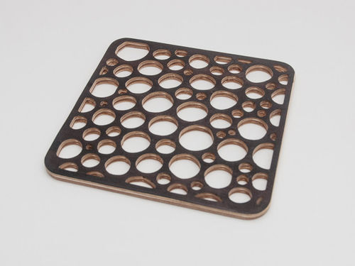 طرح زیرلیوانی حبابی طرح - bubble trivet coaster drawing - برای دستگاه CNC چوب و لیزر (سی ان سی)