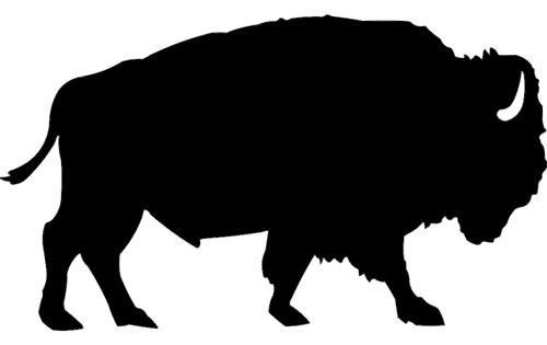 طرح بوفالو سیلوئت - buffalo silhouette - برای دستگاه CNC چوب و لیزر (سی ان سی)