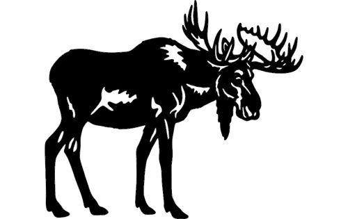طرح گاو نر گوزن - bull moose - برای دستگاه CNC چوب و لیزر (سی ان سی)