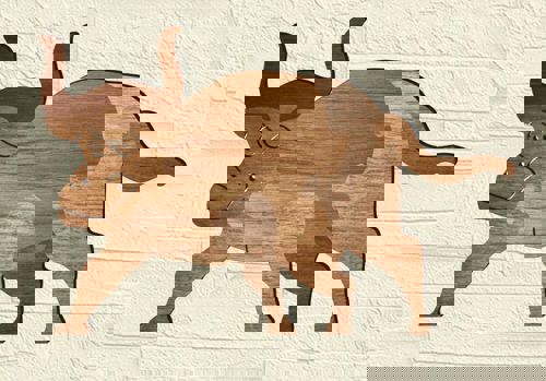 طرح نقاشی پازل گاو برای برش لیزری - bull puzzle drawing for laser cut - برای دستگاه CNC چوب و لیزر (سی ان سی)