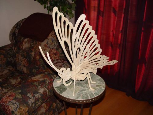 طرح برش لیزری پروانه کره مگس - butter fly laser cut - برای دستگاه CNC چوب و لیزر (سی ان سی)