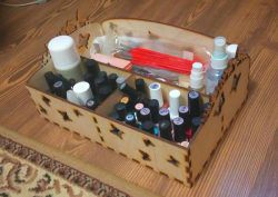 طرح جعبه سازماندهی پروانه برای برش لیزر cnc - butterfly organizer box for laser cut cnc ve - برای دستگاه CNC چوب و لیزر (سی ان سی)