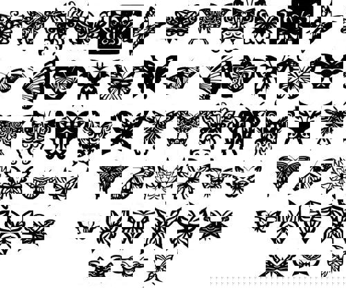 طرح پروانه زیورآلات دکوراسیون - butterfly ornaments decor - برای دستگاه CNC چوب و لیزر (سی ان سی)