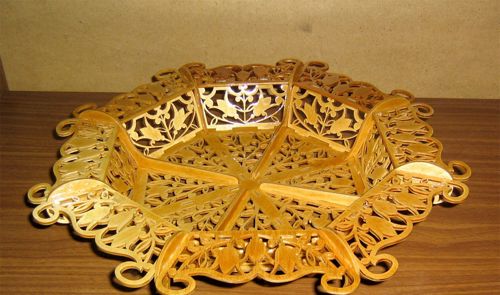 طرح سبد نبات سینی گل گیاهی - candy basket tray ve - برای دستگاه CNC چوب و لیزر (سی ان سی)