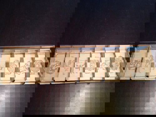 طرح نگهدارنده کارت کاتان تخته سه لا 4 میلی متری برای برش لیزری - catan card holder 4mm plywood for laser cut - برای دستگاه CNC چوب و لیزر (سی ان سی)