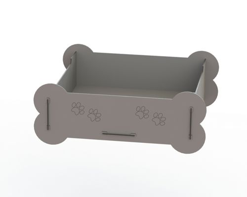 طرح قالب تخت گربه برای برش لیزری - cat bed template for laser cut ve - برای دستگاه CNC چوب و لیزر (سی ان سی)