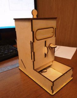 طرح جعبه غذای گربه برای برش لیزری - cat food box for laser cut ve - برای دستگاه CNC چوب و لیزر (سی ان سی)