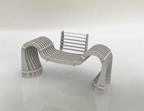 طرح صندلی میلی‌متری - chair 4 12mm - برای دستگاه CNC چوب و لیزر (سی ان سی)