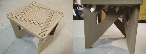 طرح صندلی binar - chair binar ve - برای دستگاه CNC چوب و لیزر (سی ان سی)