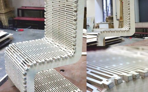 طرح صندلی - chair ve - برای دستگاه CNC چوب و لیزر (سی ان سی)