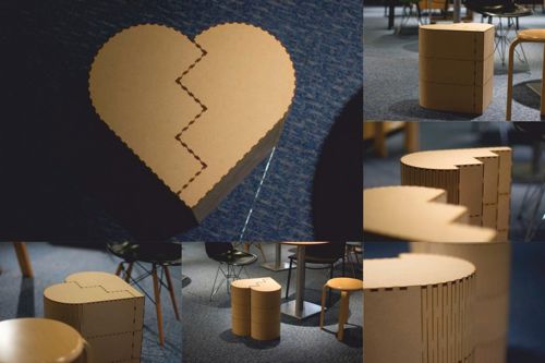 طرح صندلی قلب - chair heart ve - برای دستگاه CNC چوب و لیزر (سی ان سی)