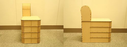 طرح صندلی این یک چارپایه صندلی است - chair it is a stool - برای دستگاه CNC چوب و لیزر (سی ان سی)