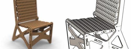 طرح صندلی برش لیزری - chair laser cut ve - برای دستگاه CNC چوب و لیزر (سی ان سی)