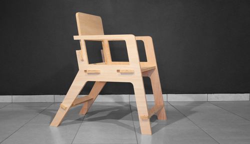 طرح صندلی آزمون برش - chair test cutting - برای دستگاه CNC چوب و لیزر (سی ان سی)
