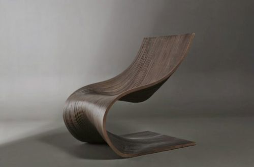 طرح طراحی موج صندلی هنری برای برش لیزری - chair wave design art for laser cut ve - برای دستگاه CNC چوب و لیزر (سی ان سی)