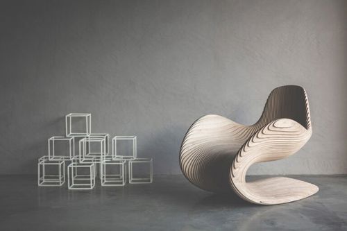 طرح طراحی موج صندلی برای برش لیزری - chair wave design for laser cut ve - برای دستگاه CNC چوب و لیزر (سی ان سی)