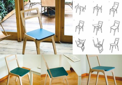 طرح صندلی چوب لیزر - chair wood laser cut - برای دستگاه CNC چوب و لیزر (سی ان سی)
