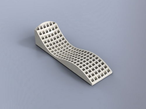 طرح مبل راحتی میلی‌متری تخت - chaise longue 19mm flat - برای دستگاه CNC چوب و لیزر (سی ان سی)