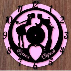 طرح ساعت chasy para برای برش لیزر cnc - chasy para clock for laser cut cnc ve - برای دستگاه CNC چوب و لیزر (سی ان سی)