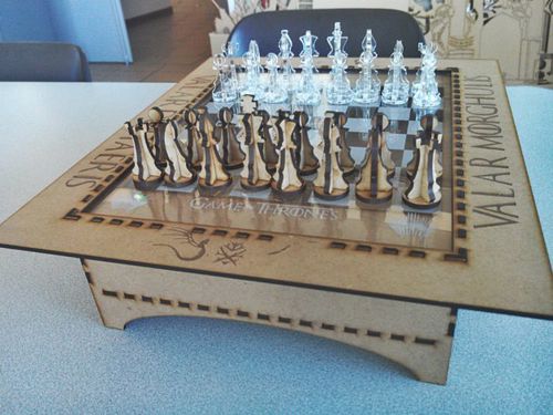 طرح تخته شطرنج برش لیزری - chess board laser cut ve - برای دستگاه CNC چوب و لیزر (سی ان سی)