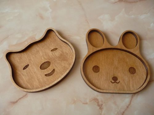 طرح بشقاب کودکان حکاکی شده برای برش لیزر - children plates engraved for laser cut ve - برای دستگاه CNC چوب و لیزر (سی ان سی)