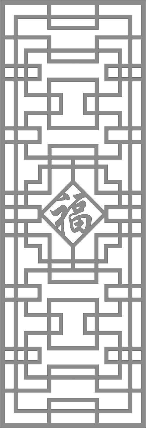 طرح پارتیشن کافه چینی برای برش لیزر - chinese cafe partition for laser cutting - برای دستگاه CNC چوب و لیزر (سی ان سی)