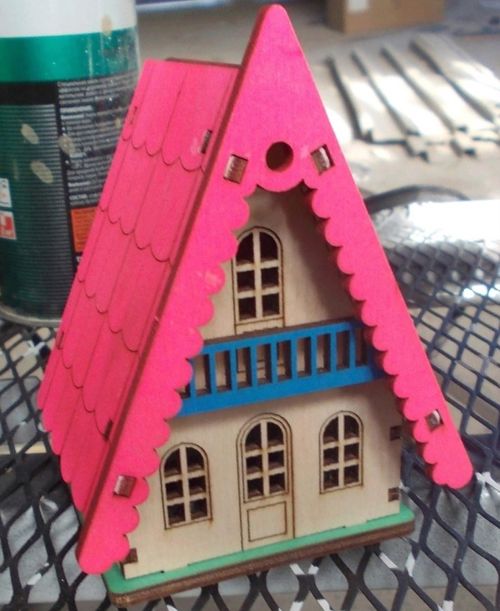 طرح خانه کریسمسی لیزری - christmas house laser cut ve - برای دستگاه CNC چوب و لیزر (سی ان سی)
