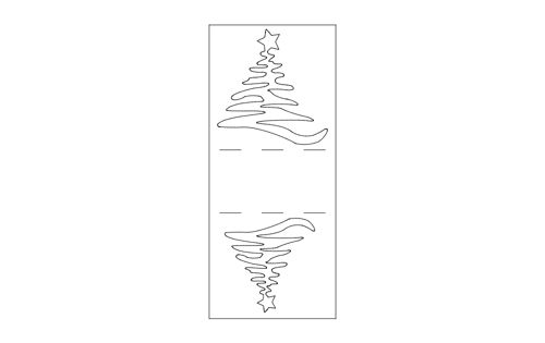 طرح جا دستمال کریسمسی جای دستمال - christmas napkin holder - برای دستگاه CNC چوب و لیزر (سی ان سی)