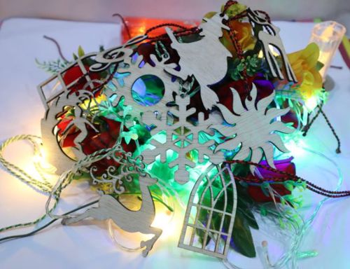 طرح christmas-ornament-set-tree-decorations-laser-cut-ve