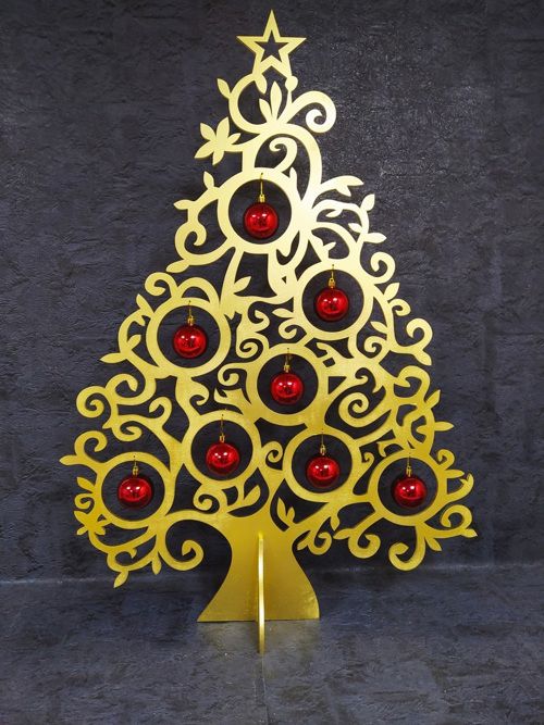 طرح درخت تزئینی کریسمس منحصربه‌فرد تزئین کریسمس برش لیزری - christmas ornament tree unique christmas decoration laser cut ve - برای دستگاه CNC چوب و لیزر (سی ان سی)