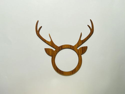 طرح حلقه‌های دستمال سفره گوزن شمالی کریسمس لیزری - christmas reindeer napkin rings laser cut - برای دستگاه CNC چوب و لیزر (سی ان سی)
