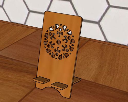 طرح christmas-snowflakes-cell-phone-stand-for-desk-organizer-charging-stand-laser-cut